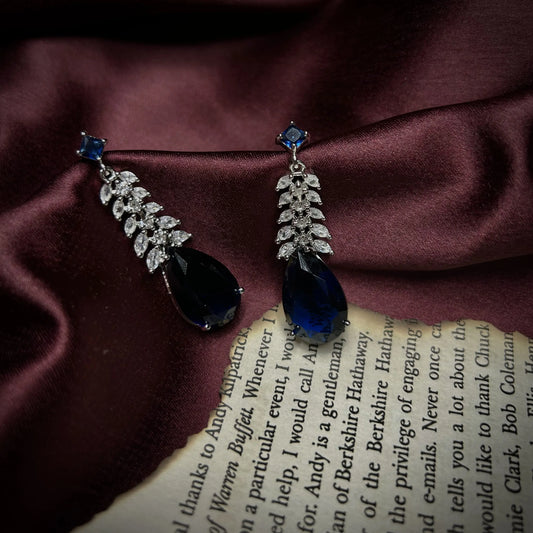 Boond Sapphire Blue AD Earring