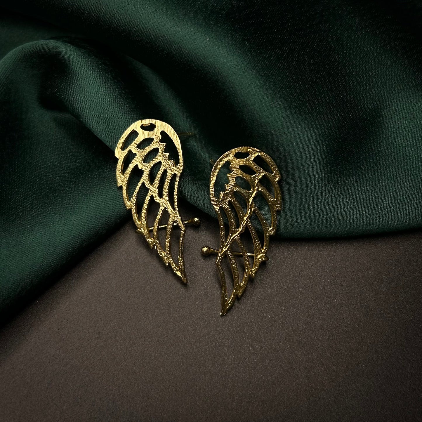 Pankh Gold Handcrafted Brass Ear Cuffs